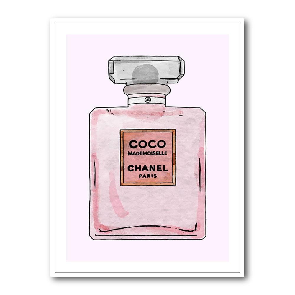 Chanel Coco Perfume Pink Wall Art